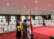 Kukuhkan Paskibraka Provinsi, Gubernur Sultra Pesan Jaga Kesehatan dan Kehormatan
