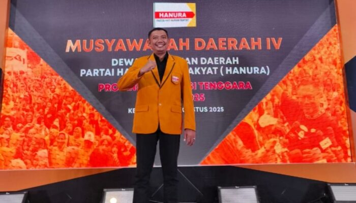 Fajar Ishak Resmi Nahkodai DPD Hanura Sultra, Fokus Konsolidasi Pemilu 2029