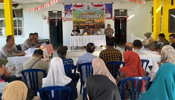 Warga Anggoeya Keluhkan Tawuran, Balapan dan Peredaran Narkoba di Jumat Curhat Polda Sultra