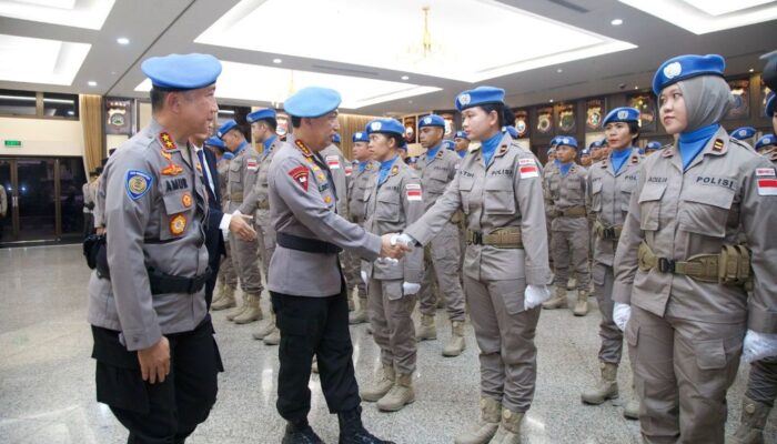 Kapolri Lepas Satgas FPU 7 MINUSCA dalam Misi Perdamaian PBB di Afrika Tengah