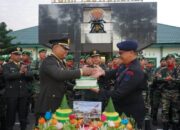 Jalin Soliditas, Brimob Polda Sultra Beri Kejutan di HUT TNI ke 80 di Batalyon 725 Woroagi