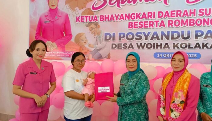 Sinergi TP PKK Koltim dan Bhayangkari, Wujudkan Peningkatan Kesehatan dan Kesejahteraan Keluarga