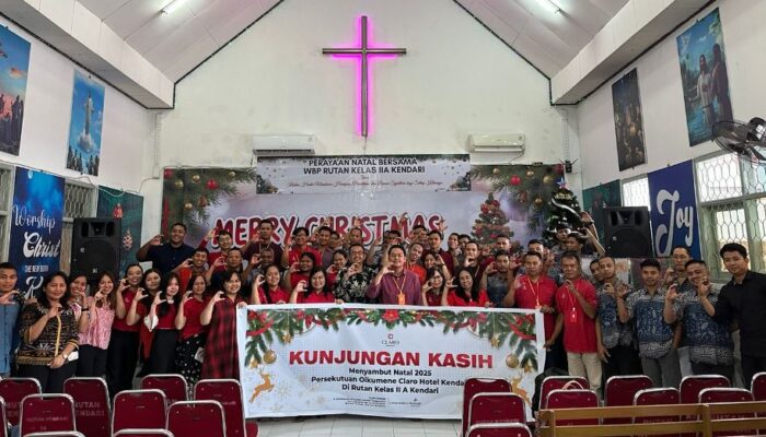 Jelang Natal 2025, Manajemen Claro Kendari Gelar Kunjungan Kasih ke Rutan Kelas II A Kendari