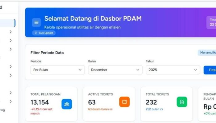 PDAM Tirta Anoa Kendari Bergerak Wujudkan Digitalisasi Pelayanan Air Bersih Tahun 2026