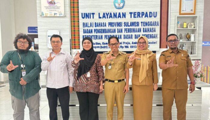 Dinas Kominfo Sultra Jajaki Kerja Sama Linguistik Forensik dengan Balai Bahasa dan UHO