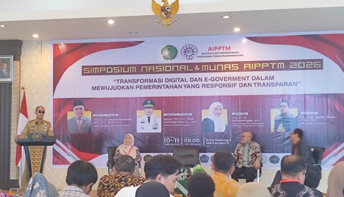 Buka Simposium AIPPTM UMK 2026, Gubernur Sultra Dorong Layanan Publik Makin Transparan Lewat E-Government