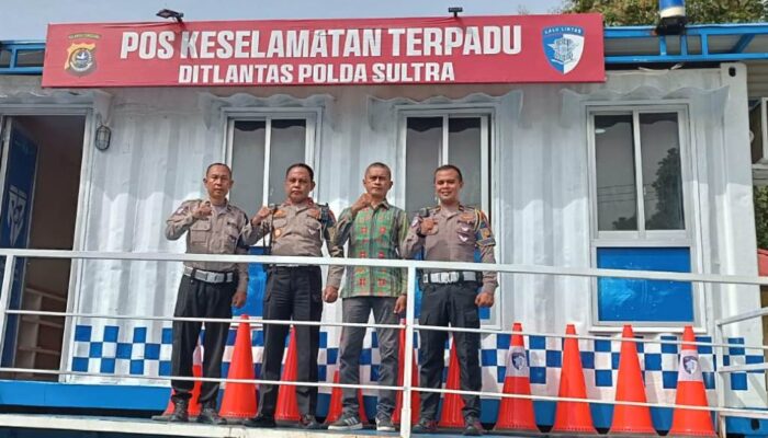 Lalu Lintas Makin Aman, Ditlantas Polda Sultra Hadirkan Pos Mobile Keselamatan Terpadu di Pohara
