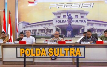 Mudik Aman dan Lancar: Wakapolda Sultra Pimpin Persiapan Lintas Sektoral Operasi Ketupat Anoa 2026