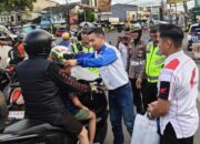 Edukasi Keselamatan, Asmo Sulsel Bagi-bagi Helm Gratis di Operasi Simpatik Gowa
