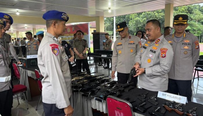 Polda Sultra Periksa Senjata Api Personel, Pastikan Penggunaan Sesuai SOP