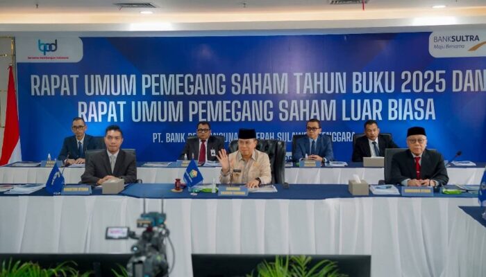 Tumbuh Positif, Bank Sultra Bukukan Laba Rp419 Miliar dan Bagi Deviden 75 persen
