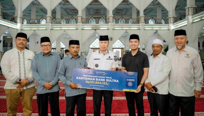Langkah Nyata Bank Sultra, Gandeng Pemprov Salurkan Zakat Maal untuk Kesejahteraan Warga