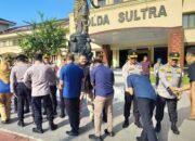Pastikan Personel Solid Pasca-Lebaran, Kapolda Sultra Gelar Halal Bihalal di Lapangan Gajah Mada