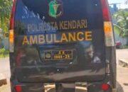 Sinergi Kemanusiaan, Polresta Kendari Bantu Pemulangan Jenazah Warga Muna Barat