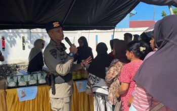 HUT Batalyon A Pelopor, Satbrimob Polda Sultra Hadirkan Solusi Pangan Murah untuk Rakyat