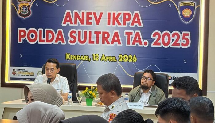 Gelar Anev IKPA TA 2025, Bid Keu Polda Sultra Dorong Akuntabilitas dan Penguatan Anggaran