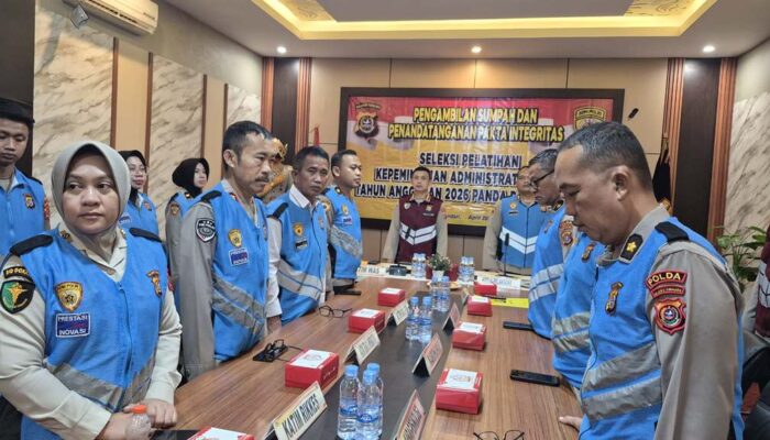 Pastikan Seleksi Bersih, Biro SDM Polda Sultra Gelar Sumpah dan Pakta Integritas PKA 2026