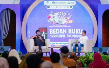 Wujudkan Masyarakat Cerdas Finansial, BI Sultra Bedah Buku Prinsipil Ekonomi di Puncak World Book Day 2026