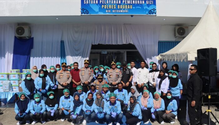 Kawal Asta Cita Presiden, Wakapolri Tinjau Gedung Satuan Pelayanan Gizi di Polres Baubau