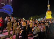 Kawal HUT Sultra, Polda Sultra Terjunkan Personel di Kawasan Tugu Eks MTQ