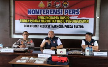 Polda Sultra Gagalkan Peredaran 1 Kg Sabu di Kendari, Seorang Mahasiswa Asal Kolaka Diciduk