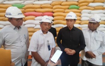 Cek Gudang Bulog Sultra, Bahtra Banong Pastikan Ketahanan Pangan Jadi Prioritas