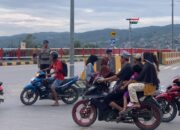 Jelang Berbuka Puasa Ditpolairud Polda Sultra Gelar Patroli Kryd di Jembatan Teluk Kendari