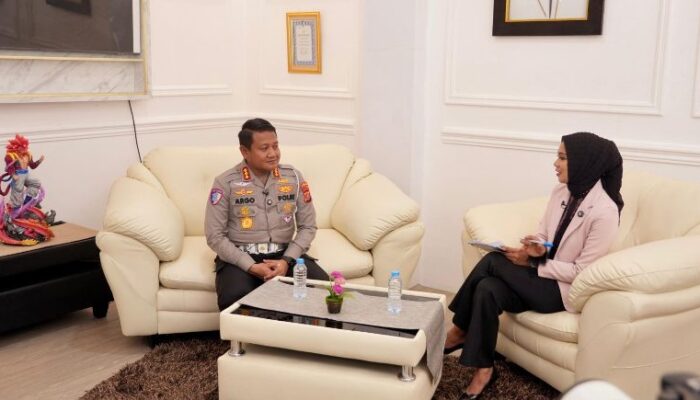 Dirlantas Polda Sultra Taping Wawancara TVRI, Evaluasi Operasi Lilin Anoa 2025