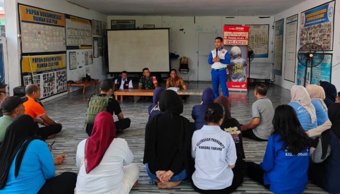 Wujudkan Kampung Pancasila yang Aman, Asmo Sulsel Edukasi Safety Riding Warga Pannampu