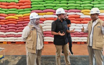 Pastikan Stok Pangan Aman, Senator La Ode Umar Bonte Cek Langsung Gudang Bulog Sultra