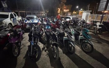 Ditlantas Polda Sultra Jaring 40 Kendaraan Knalpot Brong dalam Semalam