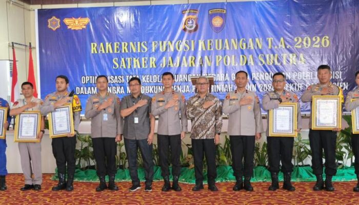 Pimpin Rakernis Keuangan 2026, Kapolda Sultra Tegaskan Kelola Keuangan Bersih dan Efektif