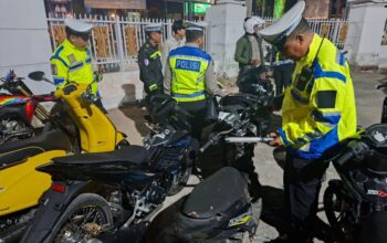 Ditlantas Polda Sultra Jaring 22 Kendaraan Knalpot Brong yang Resahkan Warga