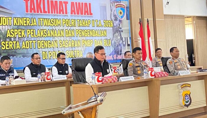 Polda Sultra Komitmen Tingkatkan Transparansi PNBP Lewat Audit Itwasum Polri 2026