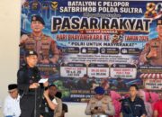 Hari Bhayangkara ke 80, Batalyon C Pelopor Brimob Sultra Gelar Pasar Rakyat di Kolaka