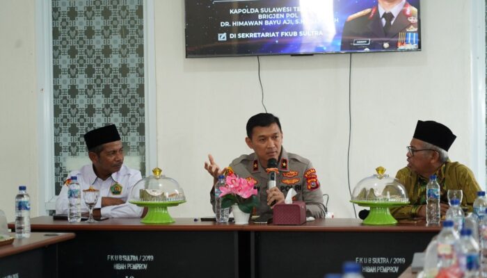 Hari Bhayangkara ke-80, Kapolda Sultra Perkuat Sinergi Bersama FKUB