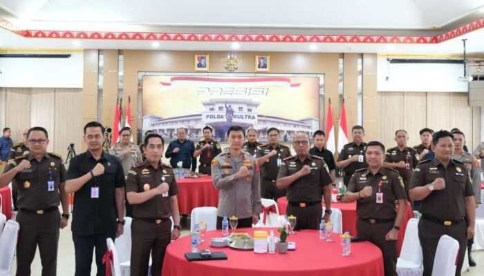 Demi Penegakan Hukum Sultra, Kapolda dan Kajati Pererat Sinergitas Lewat Coffee Morning