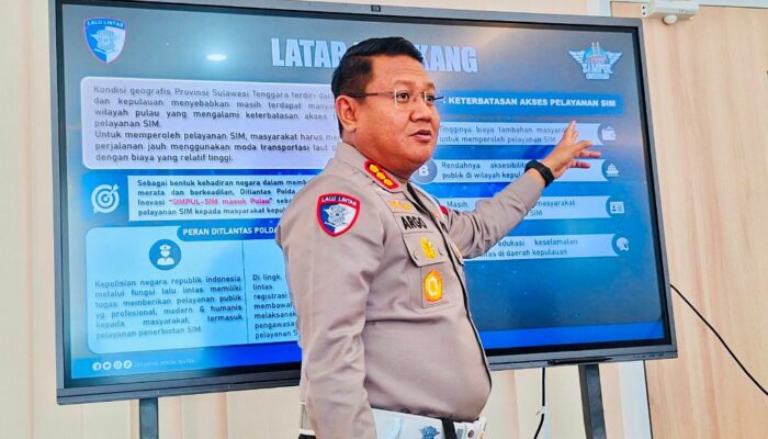 Permudah Warga Kepulauan, Ditlantas Polda Sultra Luncurkan Layanan SIM Keliling SIMPUL di Konkep