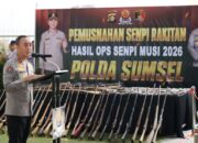 Negara Hadir, Polda Sumsel Musnahkan Ratusan Senpi Rakitan Ilegal Demi Jamin Keamanan Warga