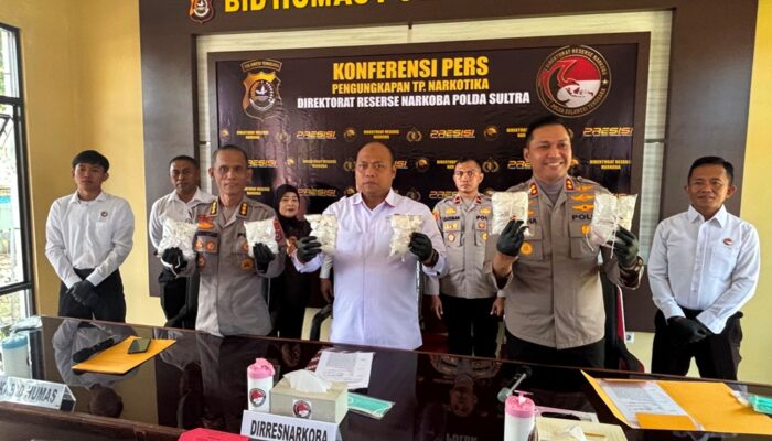 Perang Lawan Narkoba, Polres Kolaka Gagalkan Peredaran Sabu Seberat 3 Kg