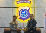 Silaturahmi Perdana Kapolda Sultra-Danlanal Kendari, Perkuat Sinergitas TNI Polri Jaga Keamanan Maritim