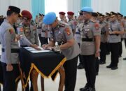 Gelombang Mutasi Besar-besaran di Polda Sultra, Kapolda Pimpin Sertijab PJU dan 5 Kapolres