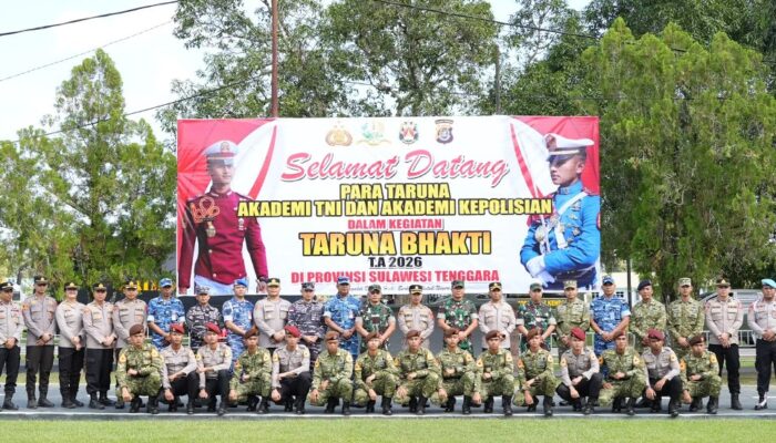 Sinergi 3 Matra, 15 Taruna Gabungan Akpol, Akmil, dan AAL Gelar Bakti Taruna di Sultra
