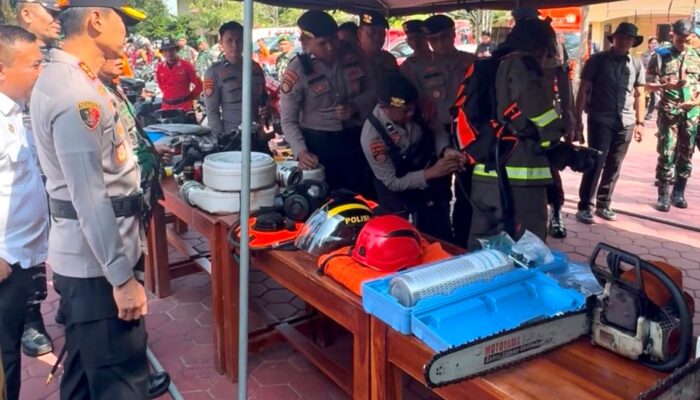 Gelar Apel Kesiapsiagaan, Polda Sultra Siapkan 631 Personel Pilihan Tangani Karhutla