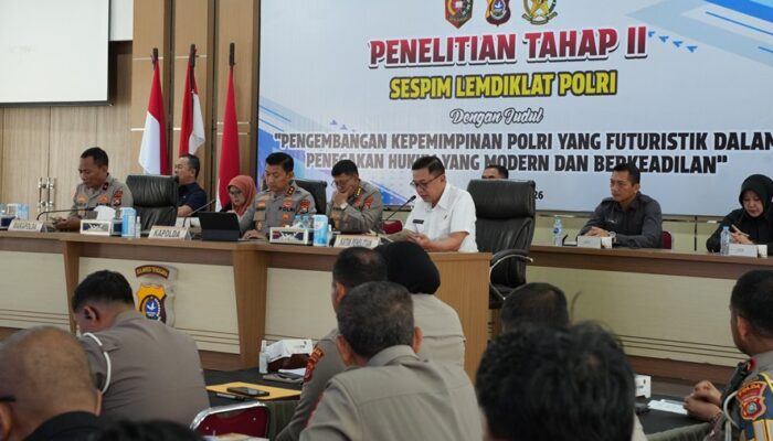 Bahas Penegakan Hukum Modern, Sespim Lemdiklat Polri Gelar Penelitian Kepemimpinan Futuristis di Sultra