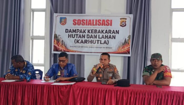 Tekan Risiko Karhutla Saat El Nino, Polsek Kolono Masifkan Sosialisasi dan Dirikan Posko Terpadu