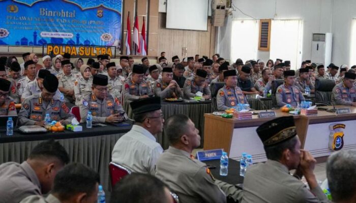 Polda Sultra Ikut Ngaji Kebangsaan Bareng Kapolri dan Gus Baha, Tegaskan Komitmen Perkuat Persatuan