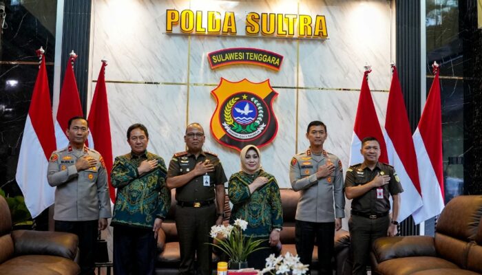 Perkuat Sinergi, Polda-Kejati dan Pengadilan Tinggi Sultra Sepakat Wujudkan Hukum Berkeadilan