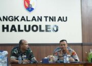 Kapolresta Kendari Silaturahmi ke Lanud Haluoleo, Perkuat Sinergi TNI-Polri untuk Jaga Kondusifitas
