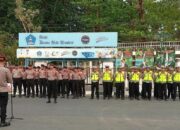Ditlantas Polda Sultra Kawal Keamanan dan Kelancaran Lalu Lintas Road Race di Tugu MTQ
